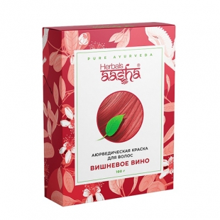 Аюрведическая краска для волос "Вишневое Вино" Aasha Herbals