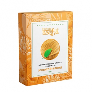 Аюрведическая краска для волос "Золотой Блонд" Aasha Herbals