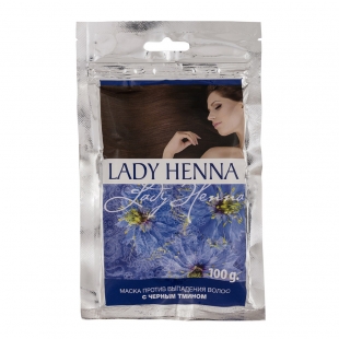 Маска против выпадения волос с черным тмином LADY HENNA