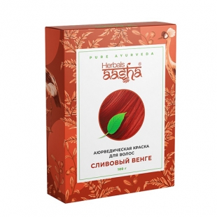 Аюрведическая краска для волос "Сливовый венге" Aasha Herbals