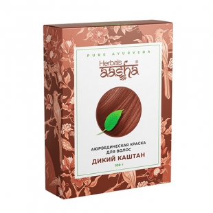 Аюрведическая краска для волос "Дикий каштан" Aasha Herbals